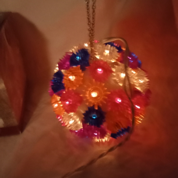 Vintage 2002 Enchanted Forest Christmas 60 Light Motion Sphere 5" 4 Functions - Picture 8 of 12